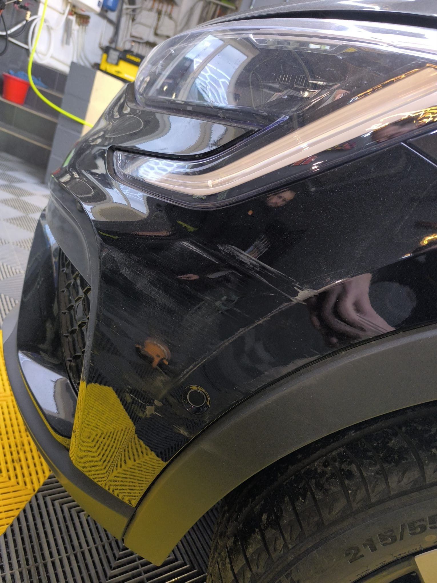 État de la carrosserie avant correction de peinture